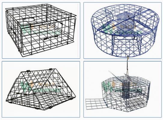 Trap Wire-Hex Vinyl Coated Lobster Trap,Crab Trap Welded Crab Trap Wire Mesh 542x400