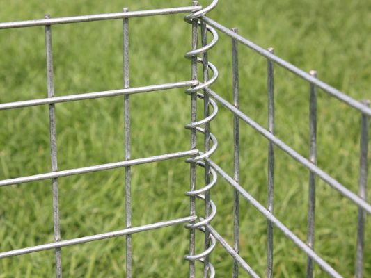 CE Europe standard 1x1x1m 240g heavy zinc coating Welded Gabion box Gabion Basket 1 4 533x400