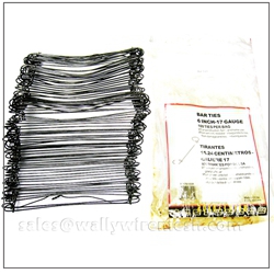 100pcs - Soft Annealed Black Bar Ties Soft Annealed Black Bar Ties