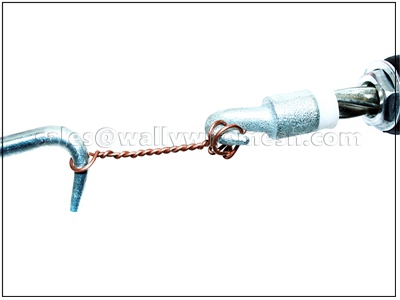 1000pcs - Soft Annealed Double Loop Tie Wire Galvanized Double Loop Wire Ties