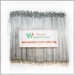 1000pcs - Soft Annealed Double Loop Tie Wire Galvanized Double Loop Wire Ties