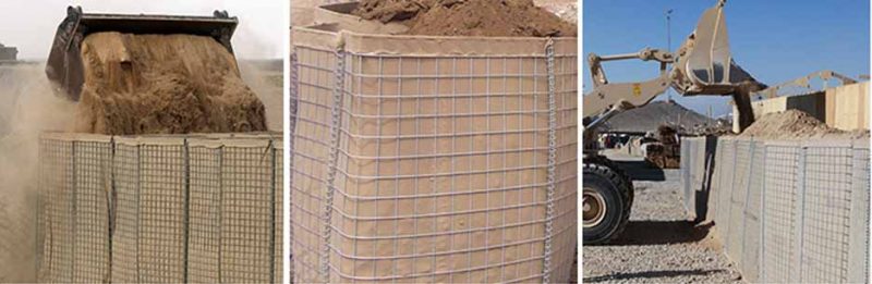 Hesco Barriers,Military Barrier,Welded Gabion Wall Made in China HESCO 800x261