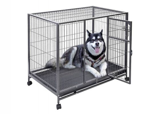 Pet Cage with Good Ventilation and Visibility, Easy Cleaning, Durable dog cage