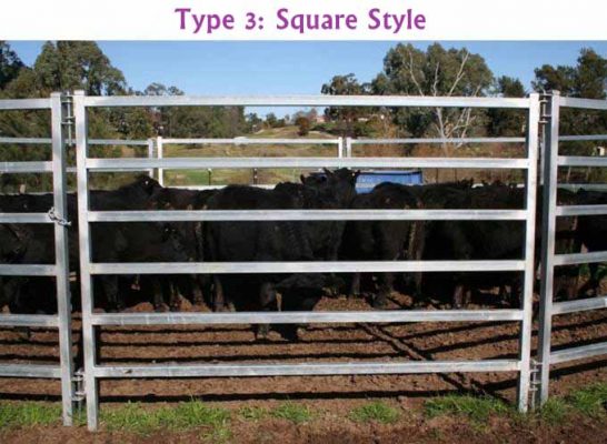 1.8m × 2.1m Durable galvanized steel oval rails Australia type farm fence panel livestock cattle yard panel Cattle Yard Panel Gate Australia 546x400