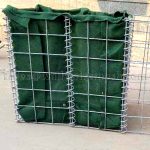 high Military Defensive Gabion Barrier Hesco Barrier with Green color Geotextile